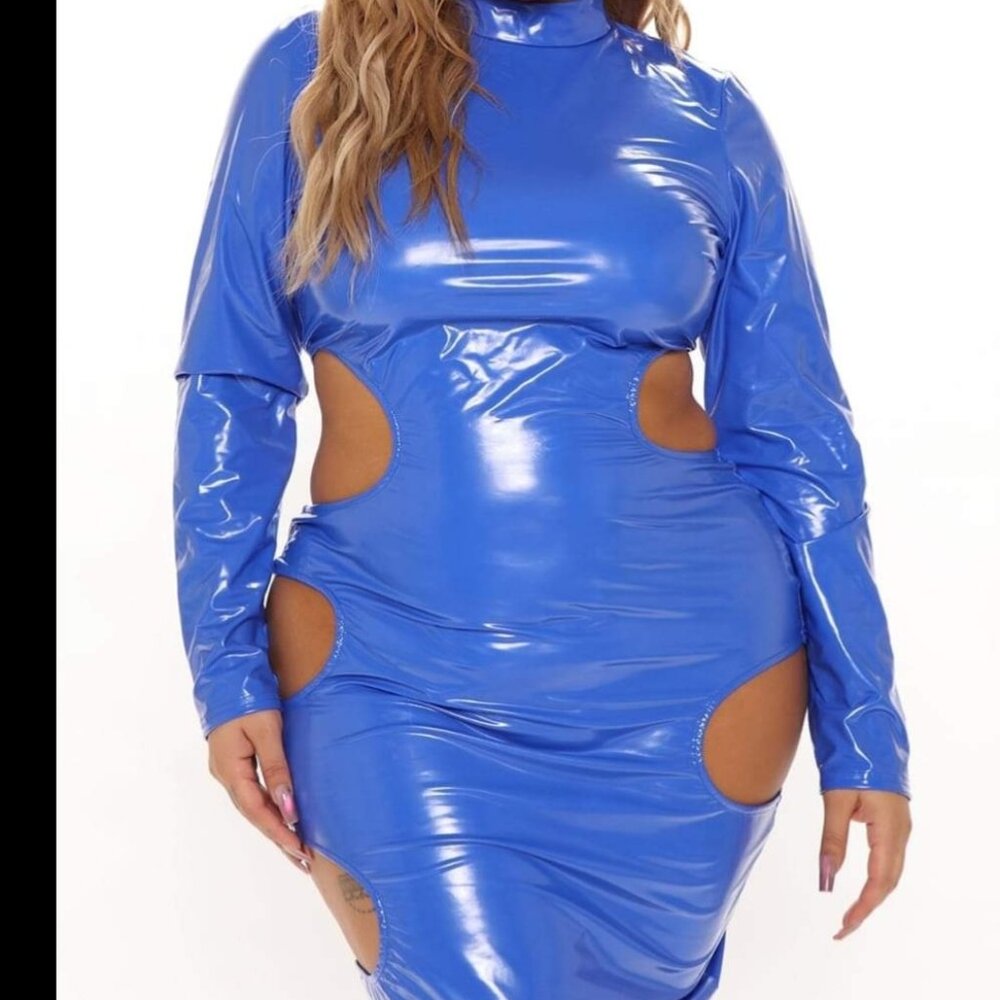 Rubber like club dress
